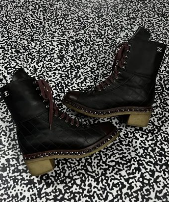 Chanel Leather High Ankle Boots Luxury Style